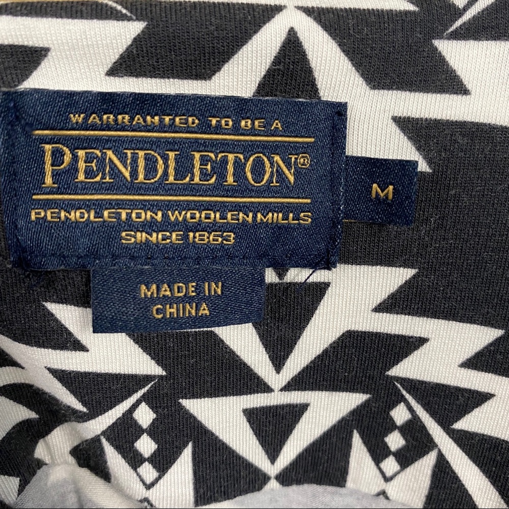 Pendleton Tribal Aztec Print Button Up Shirt Dres… - image 2